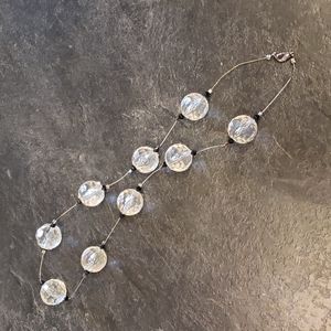 Beautiful crystal ball necklace